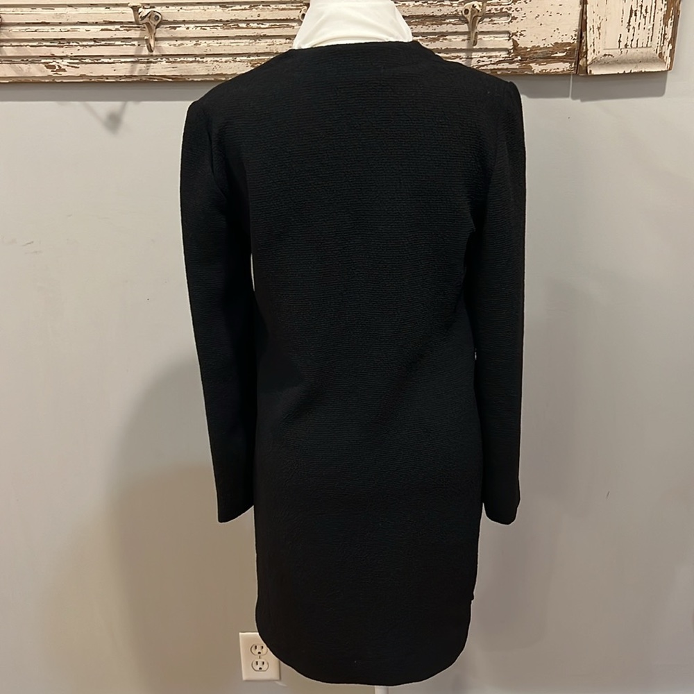 Sandro NWT black dress with white collar size 2 - Picture 6 of 11
